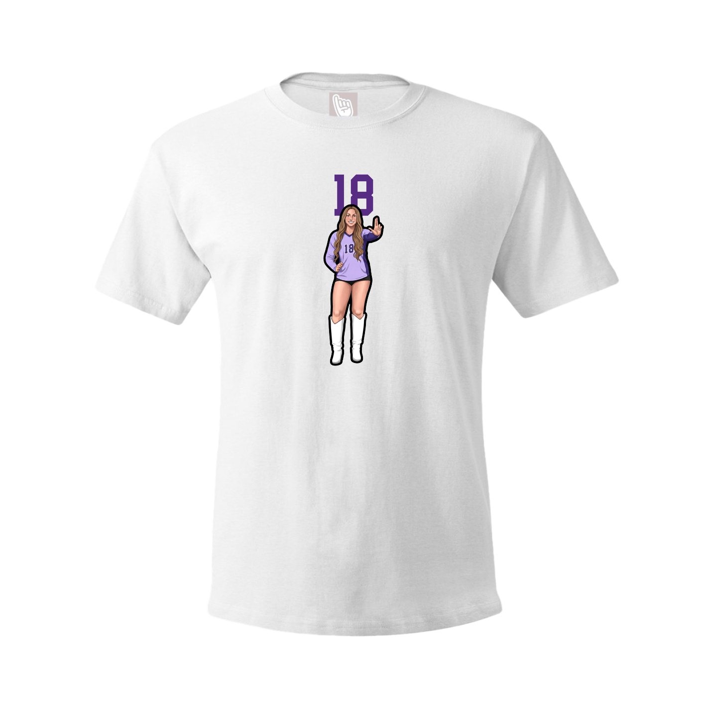 Tee — Number Top in White