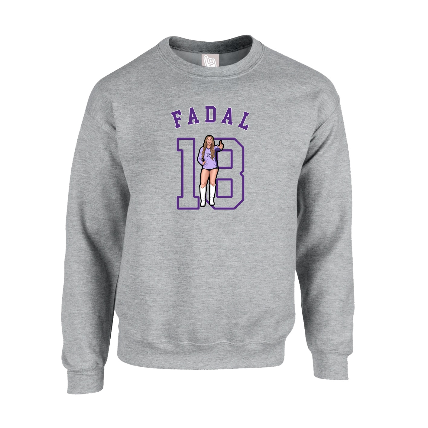 Fleece Crew — Shirsey Arch in Grey
