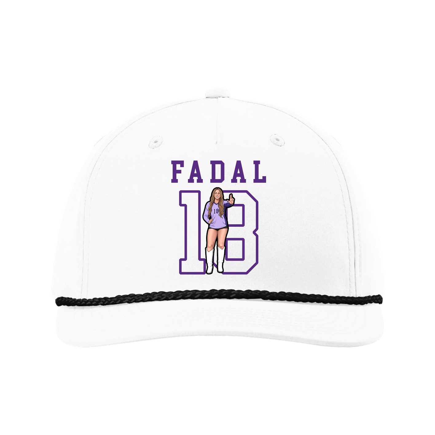 Five-Panel Classic Rope Cap — Shirsey in White