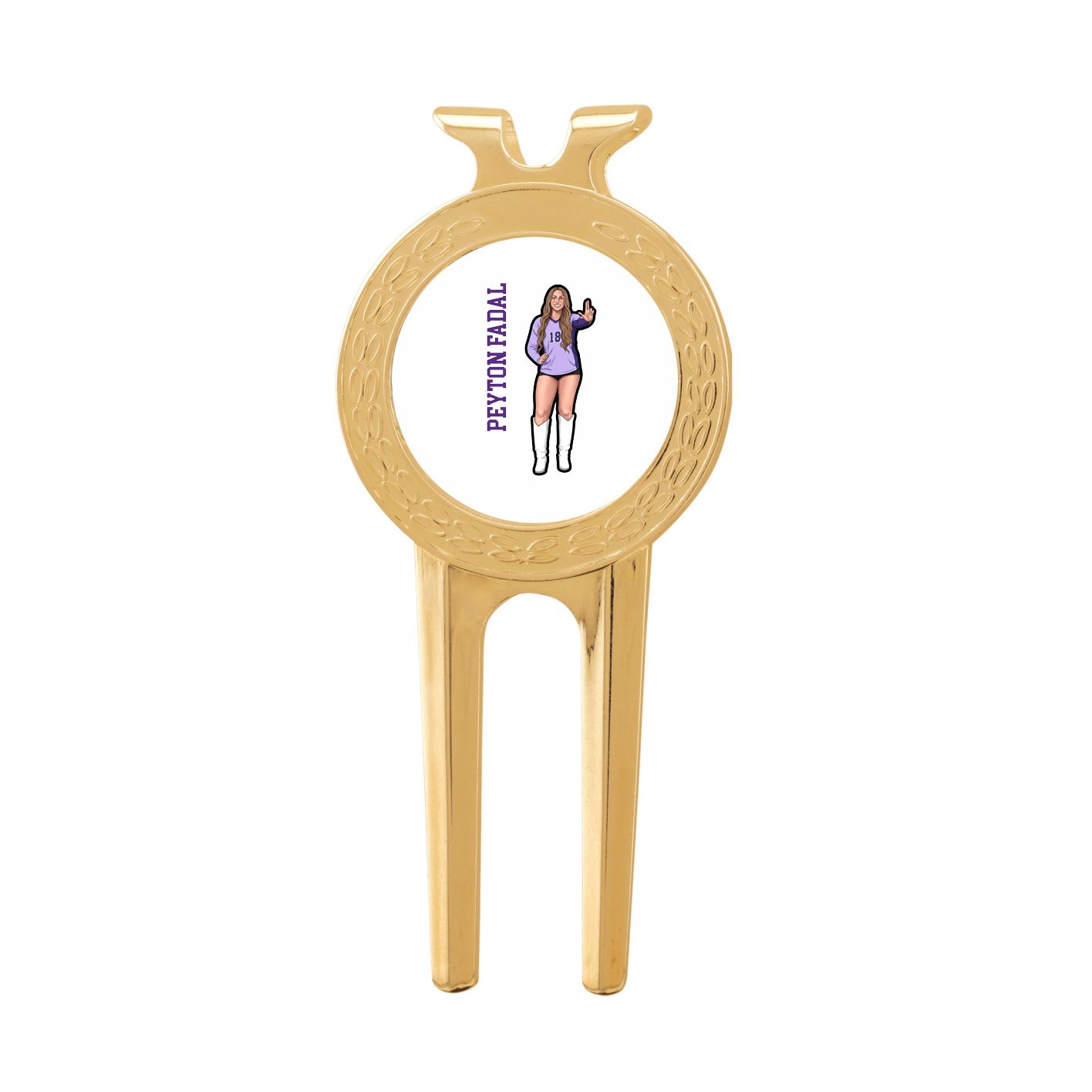Divot Tool with Ball Marker — Name Vertical in Classic
