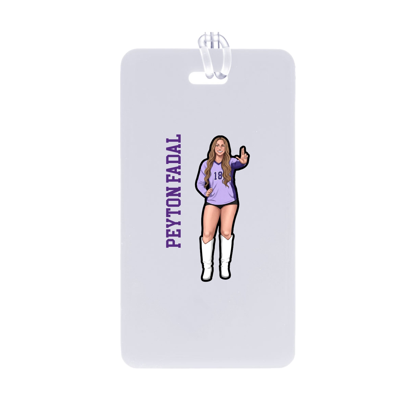 Bag Tag — Name Vertical in Classic