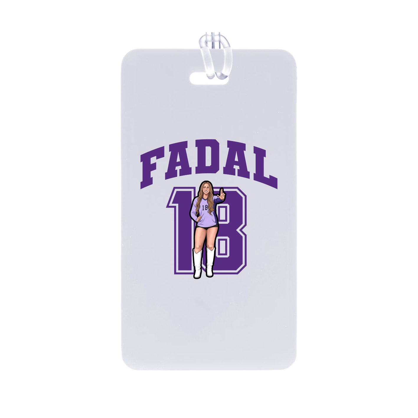 Bag Tag — Number in Classic