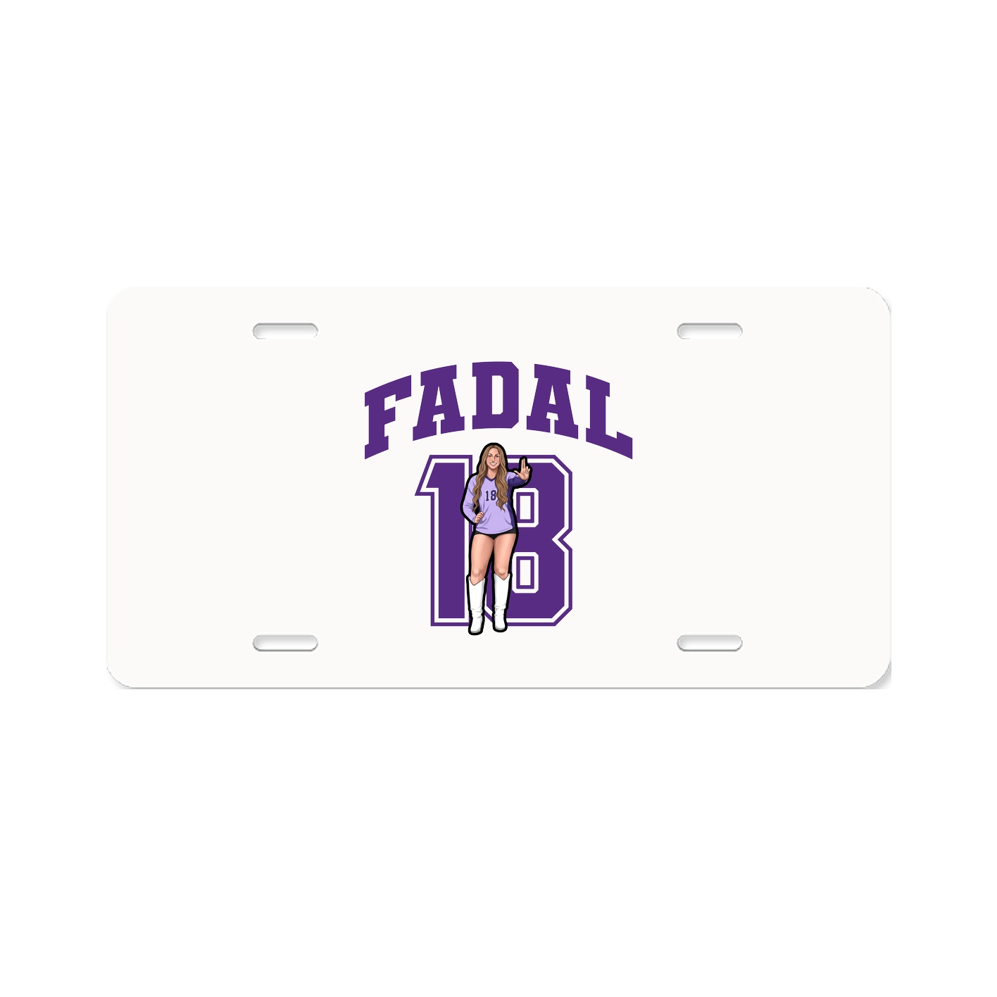 License Plate — Number in Classic