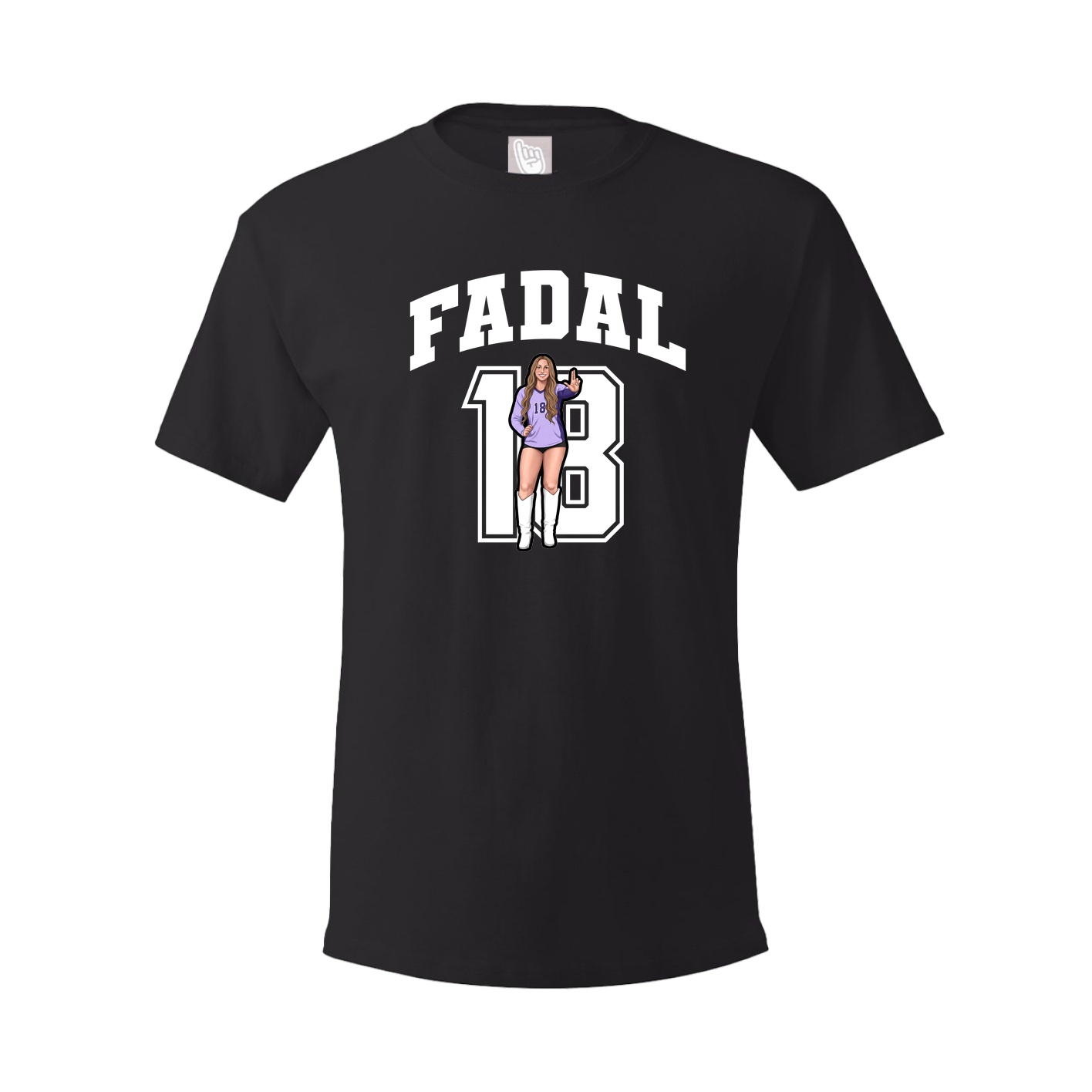Youth Tee — Number in Black