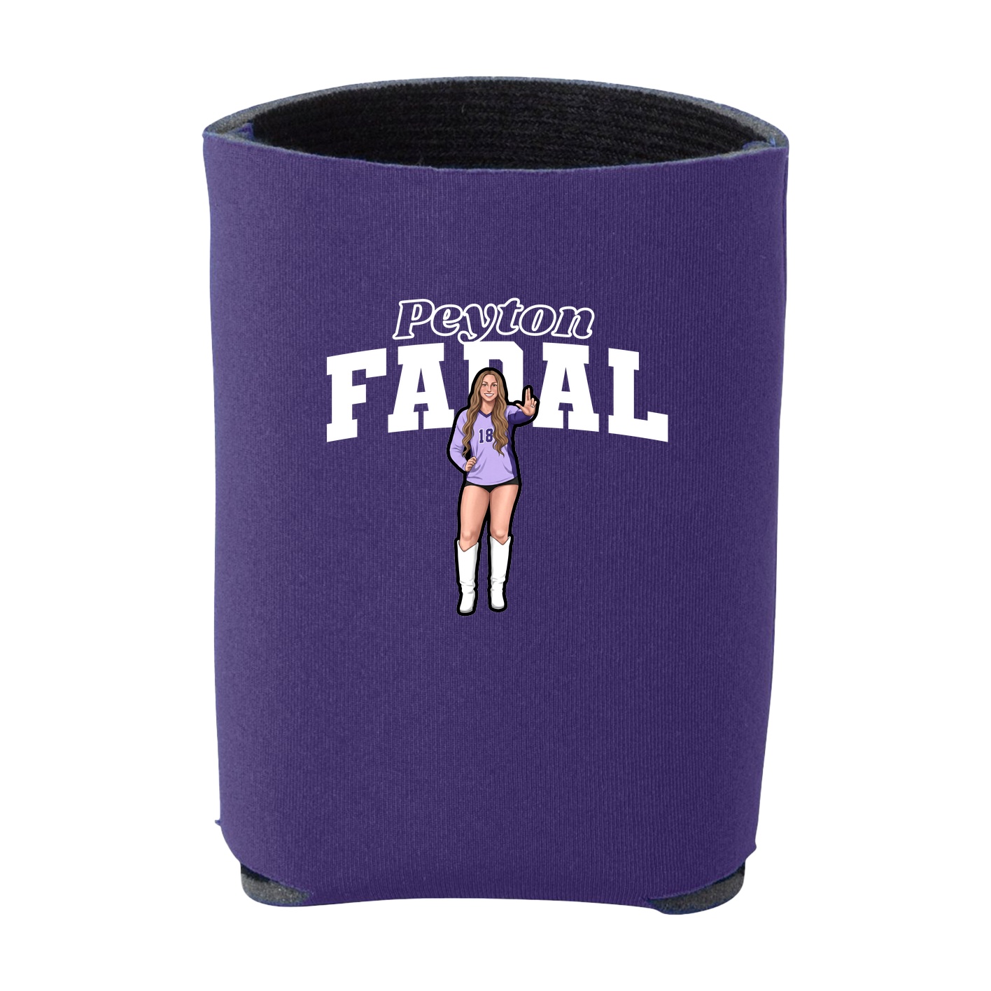 Can Holder — Name Arch in Purple