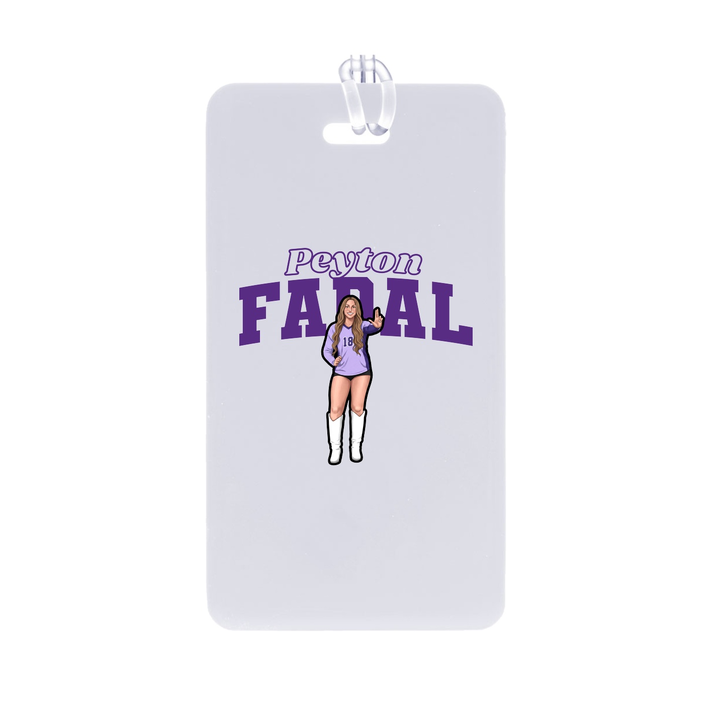Bag Tag — Name Arch in Classic