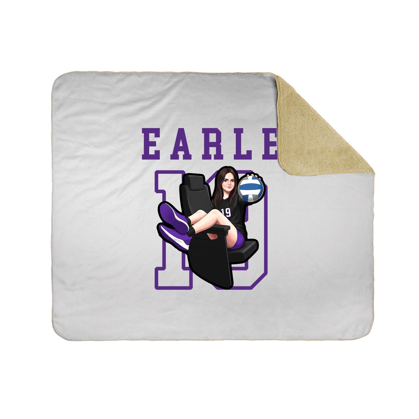 Throw Blanket — Shirsey in White