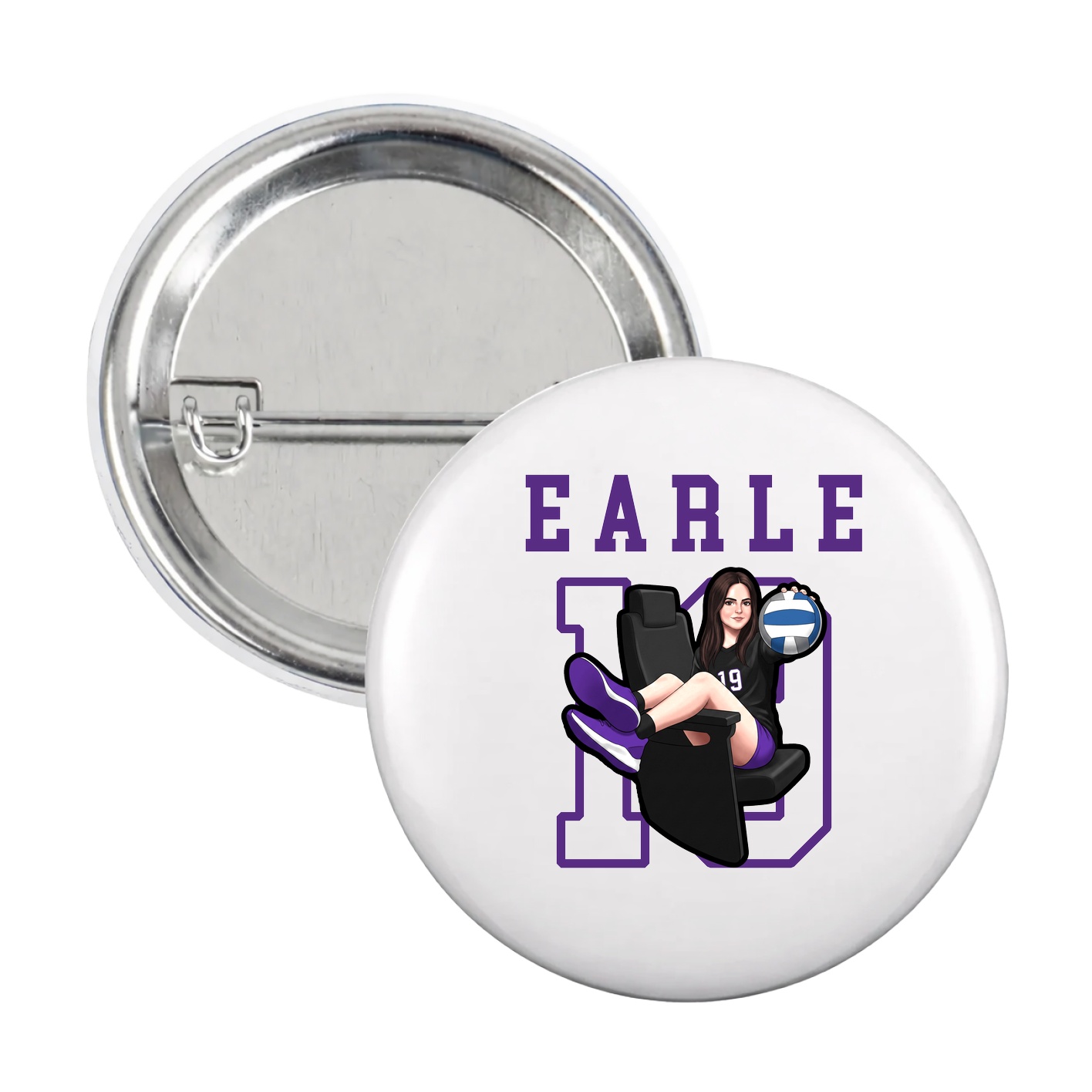 Game Day Button — Shirsey in White