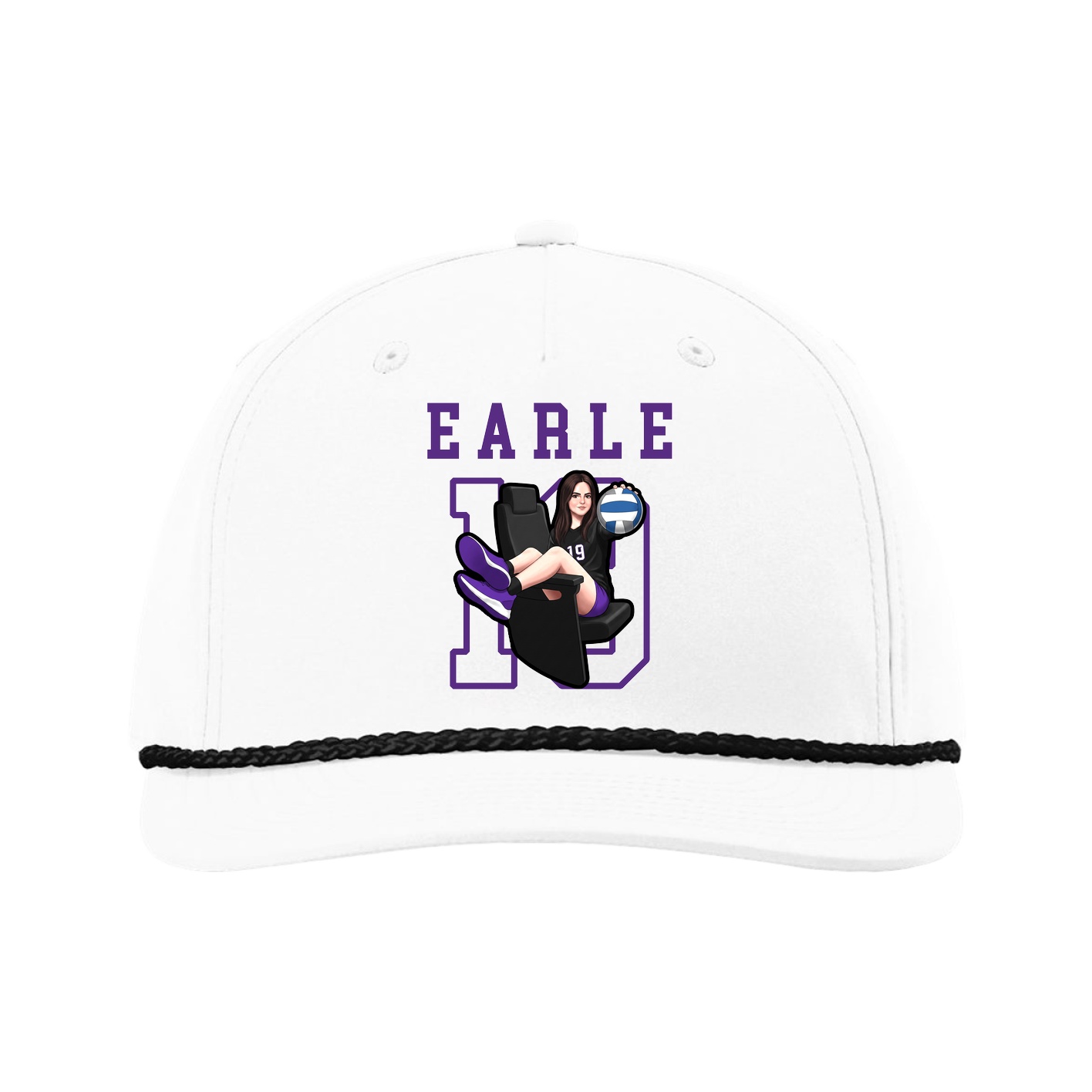Five-Panel Classic Rope Cap — Shirsey in White