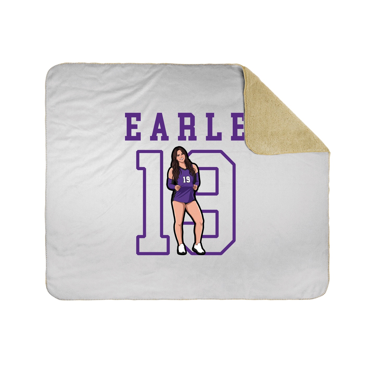 Throw Blanket — Shirsey in White