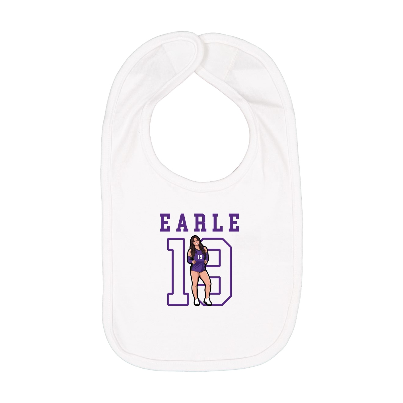 Infant Bib — Shirsey in White