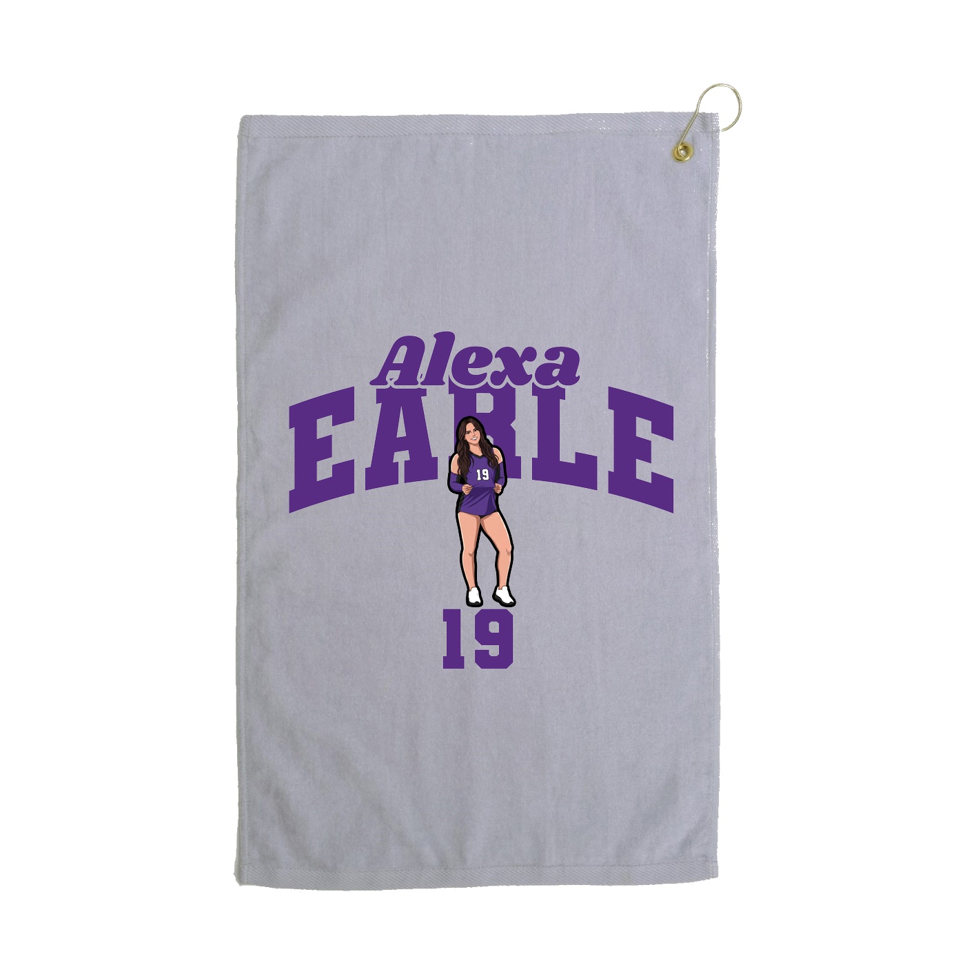 Golf Towel — Signature Arch in Grey