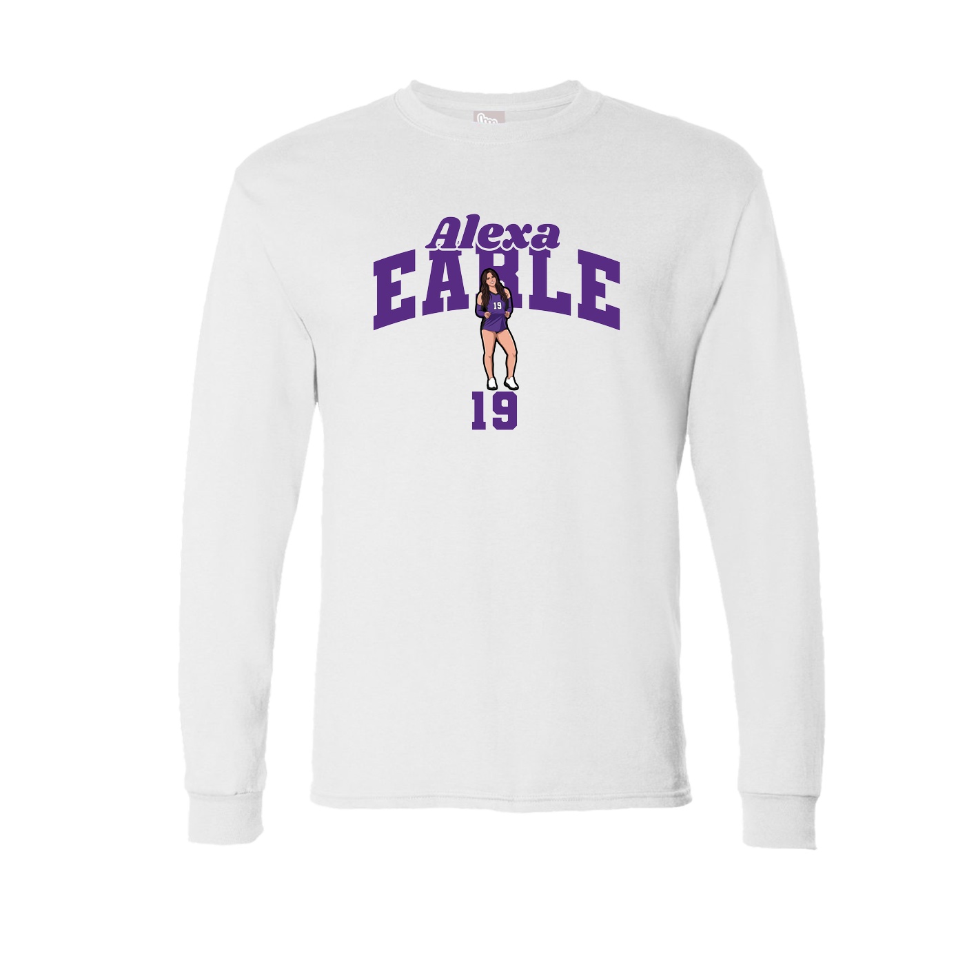 Long Sleeve Tee — Signature Arch in White
