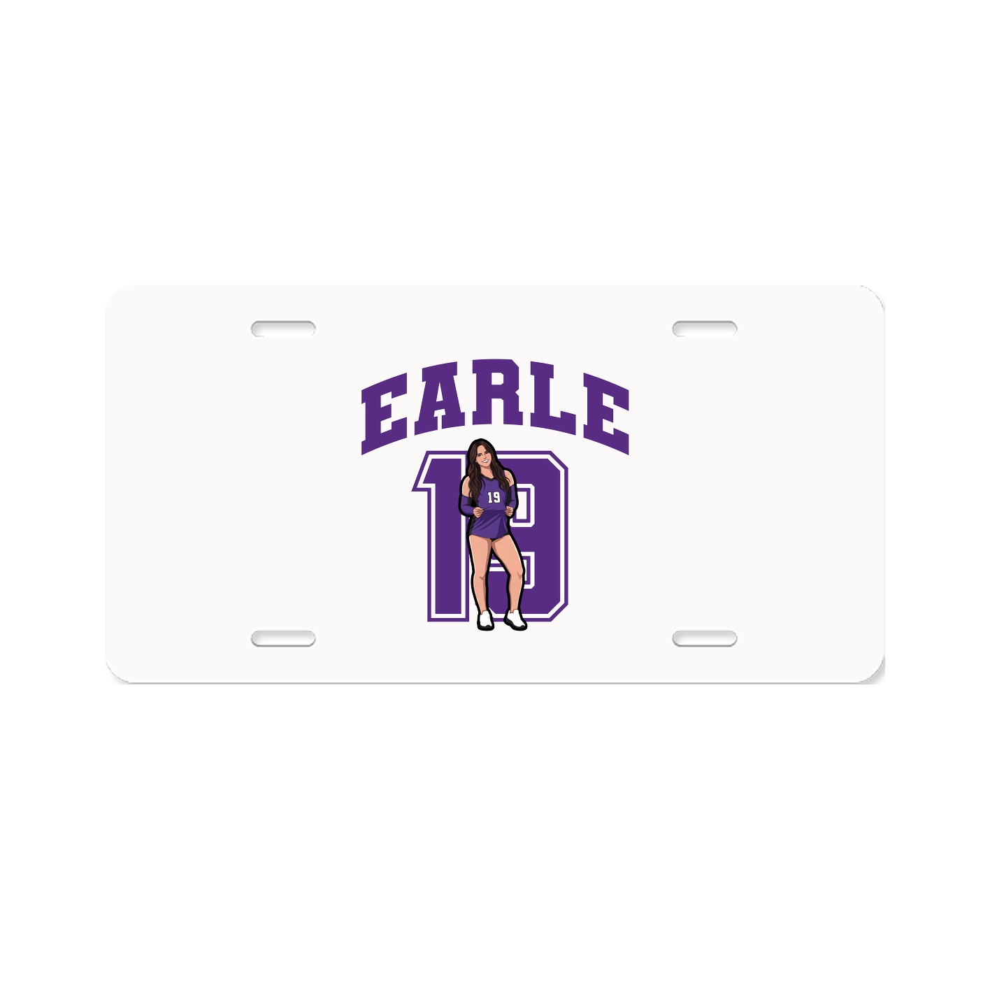 License Plate — Number in Classic