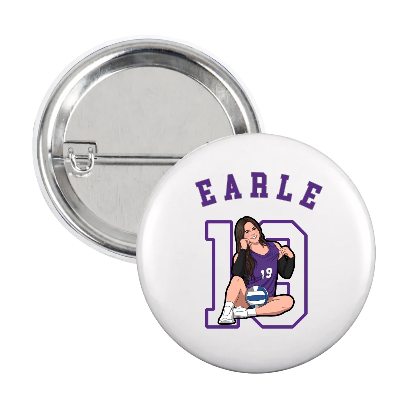 Game Day Button — Shirsey Arch in White