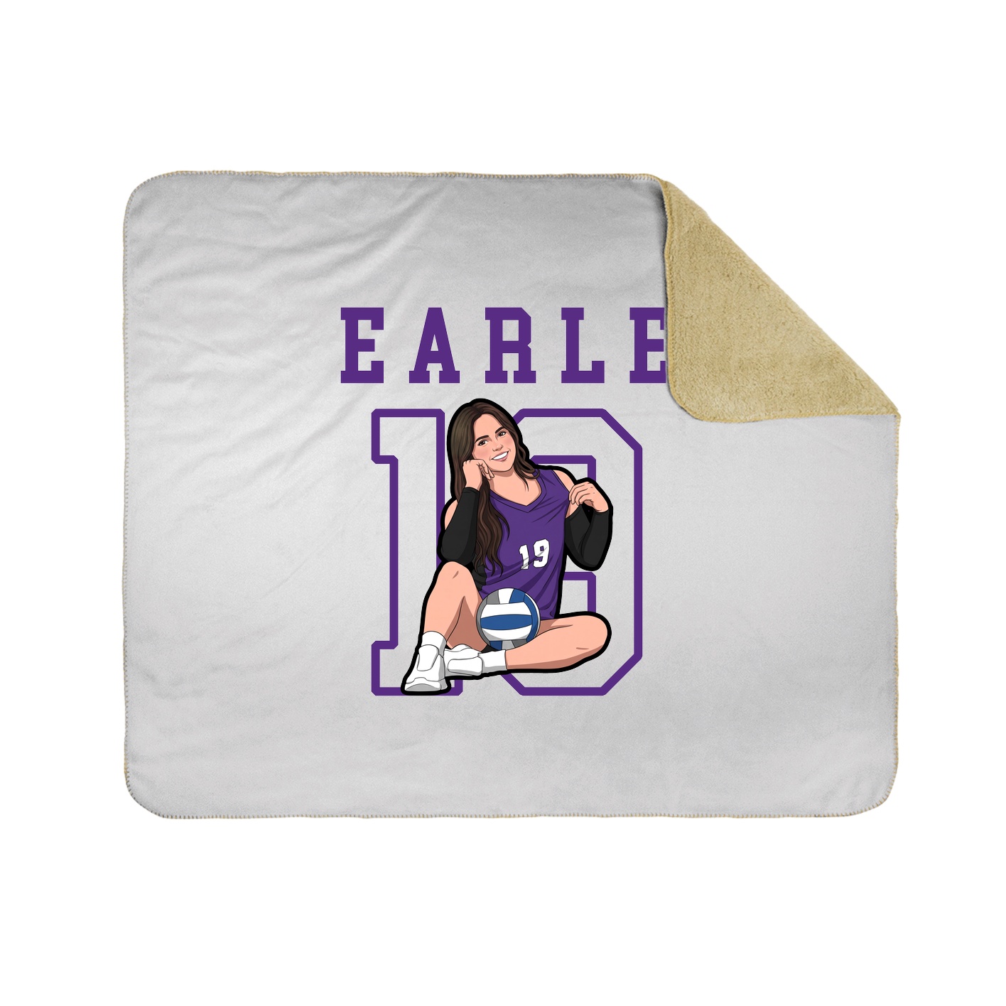 Throw Blanket — Shirsey in White