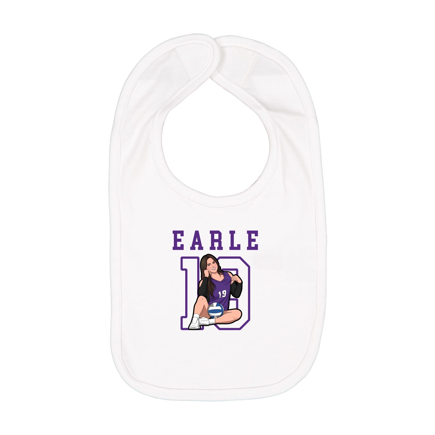 Infant Bib — Shirsey in White