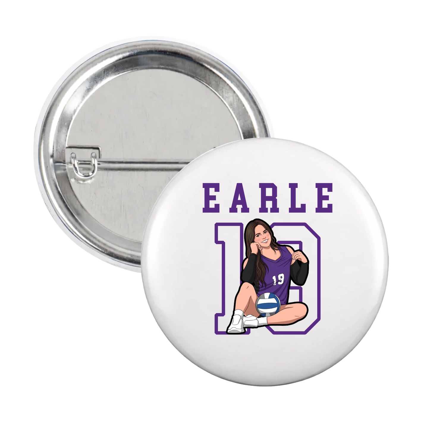 Game Day Button — Shirsey in White