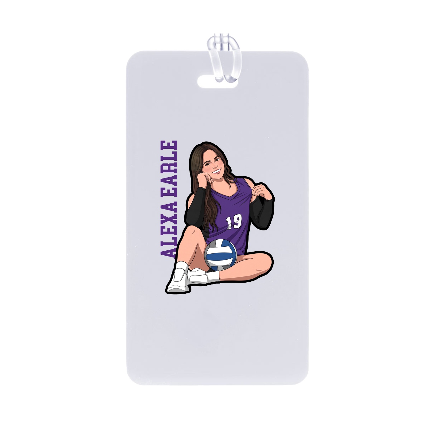 Bag Tag — Name Vertical in Classic