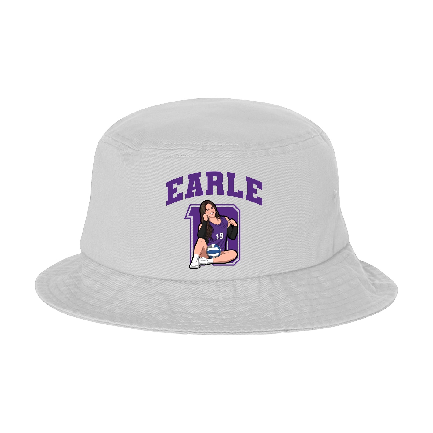 Bucket Cap — Number in White