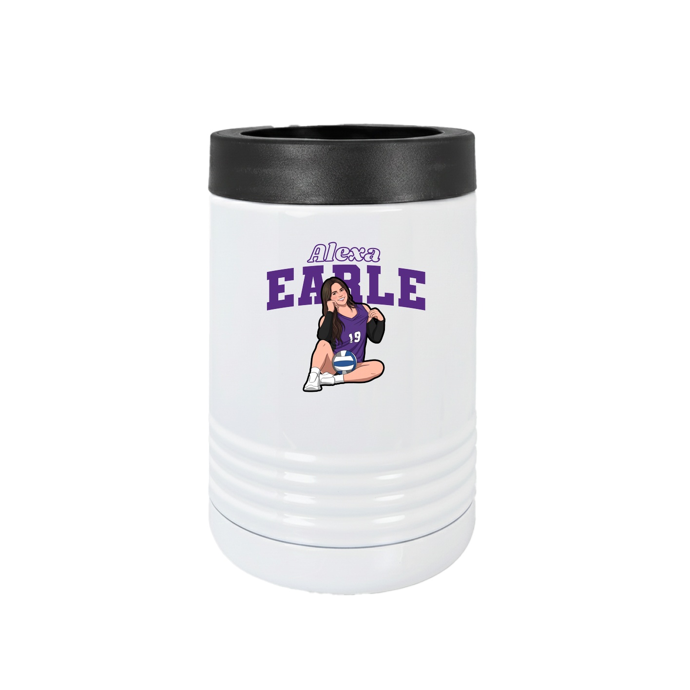 Beverage Holder — Name Arch in White