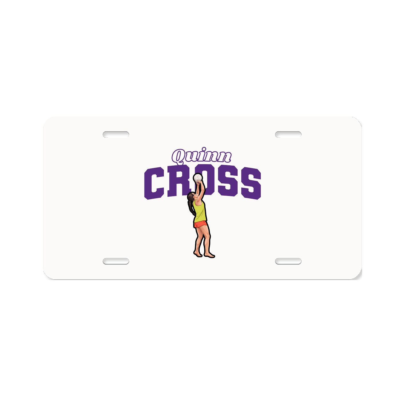 License Plate — Name Arch in Classic