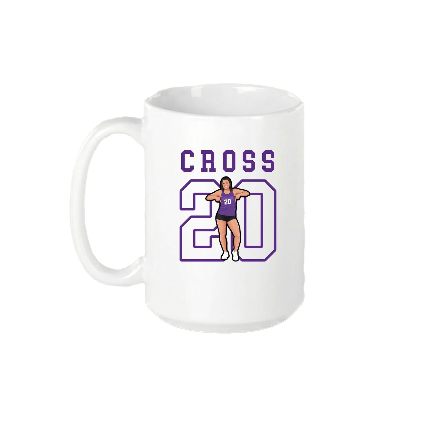 15oz Coffee Mug — Shirsey in White