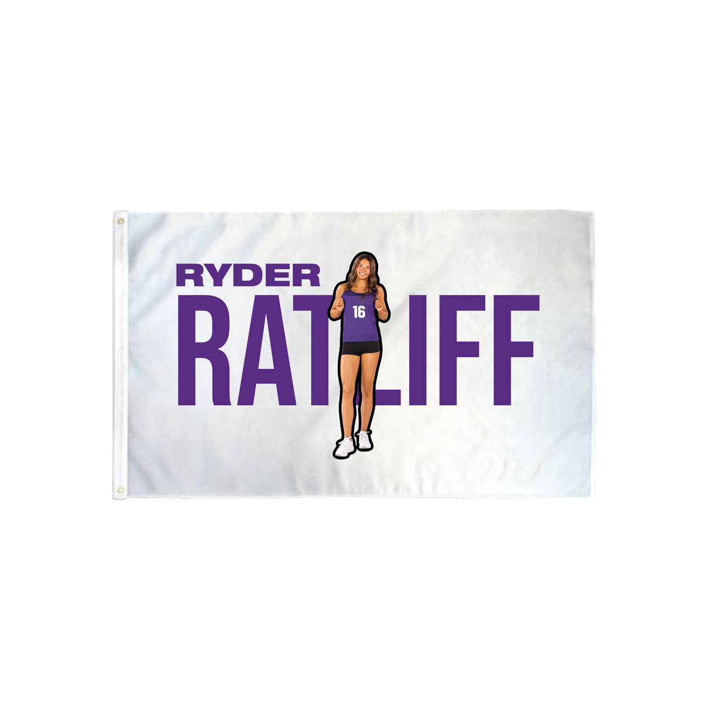 3x5 Flag — Player Name in Classic