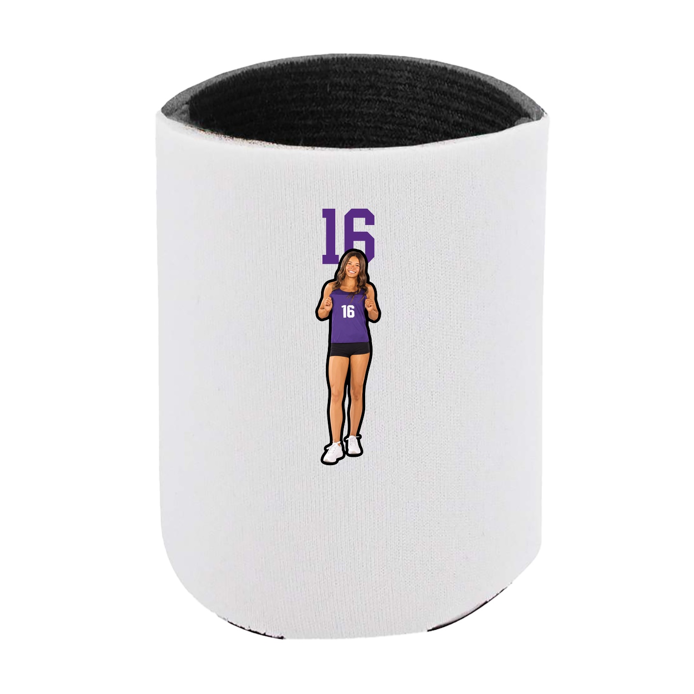 Can Holder — Number Top in White