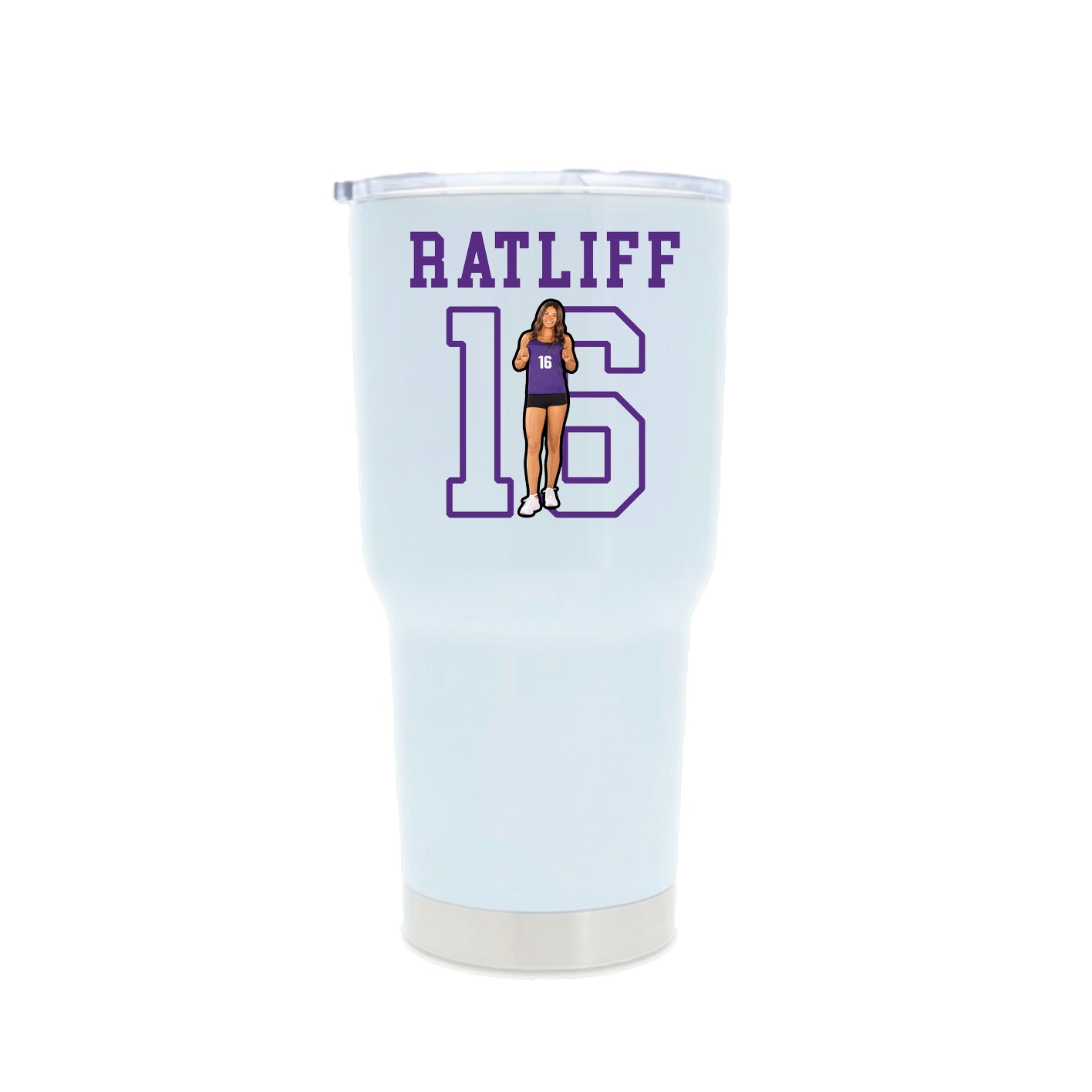 30oz Stainless Steel Tumbler — Shirsey in White
