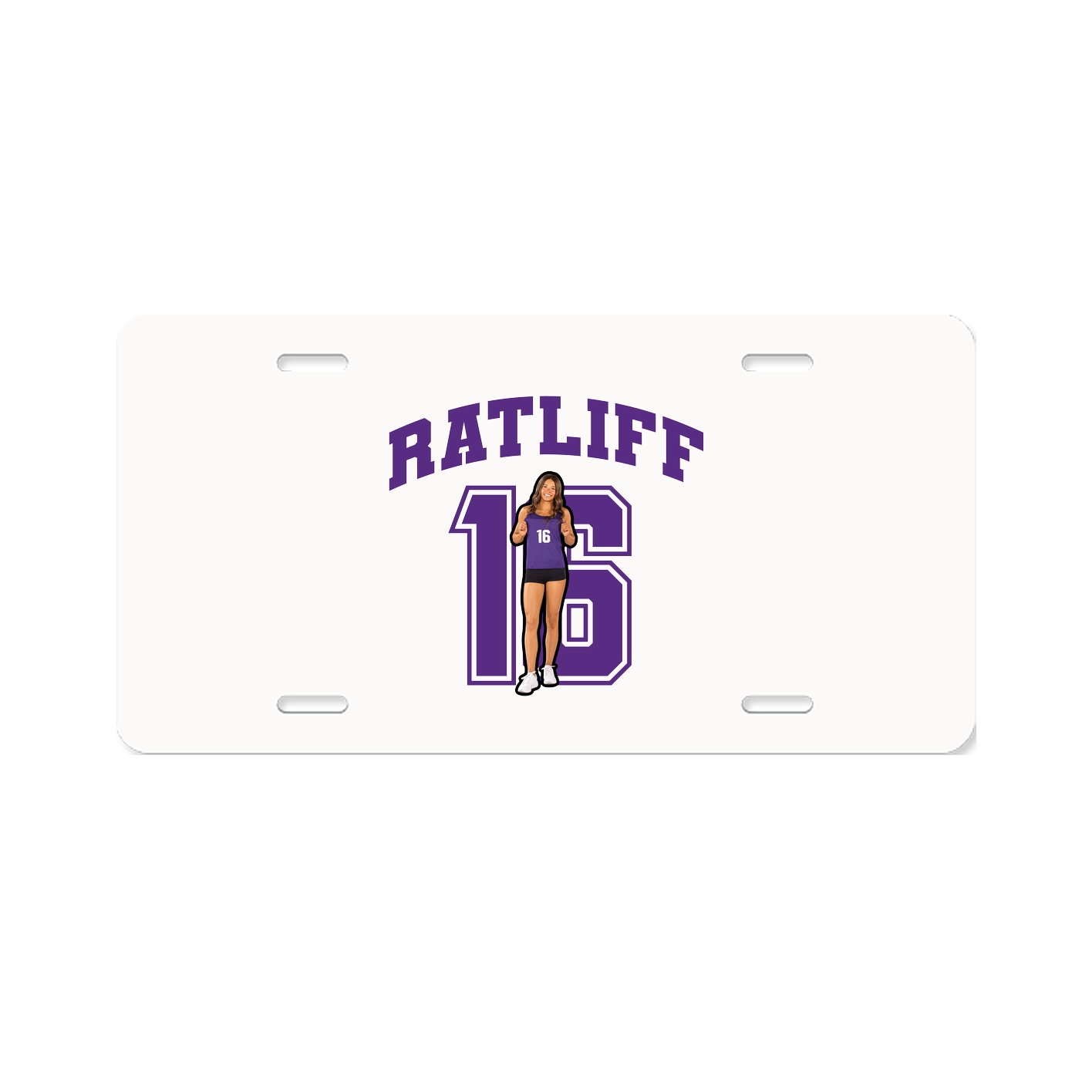 License Plate — Number in Classic