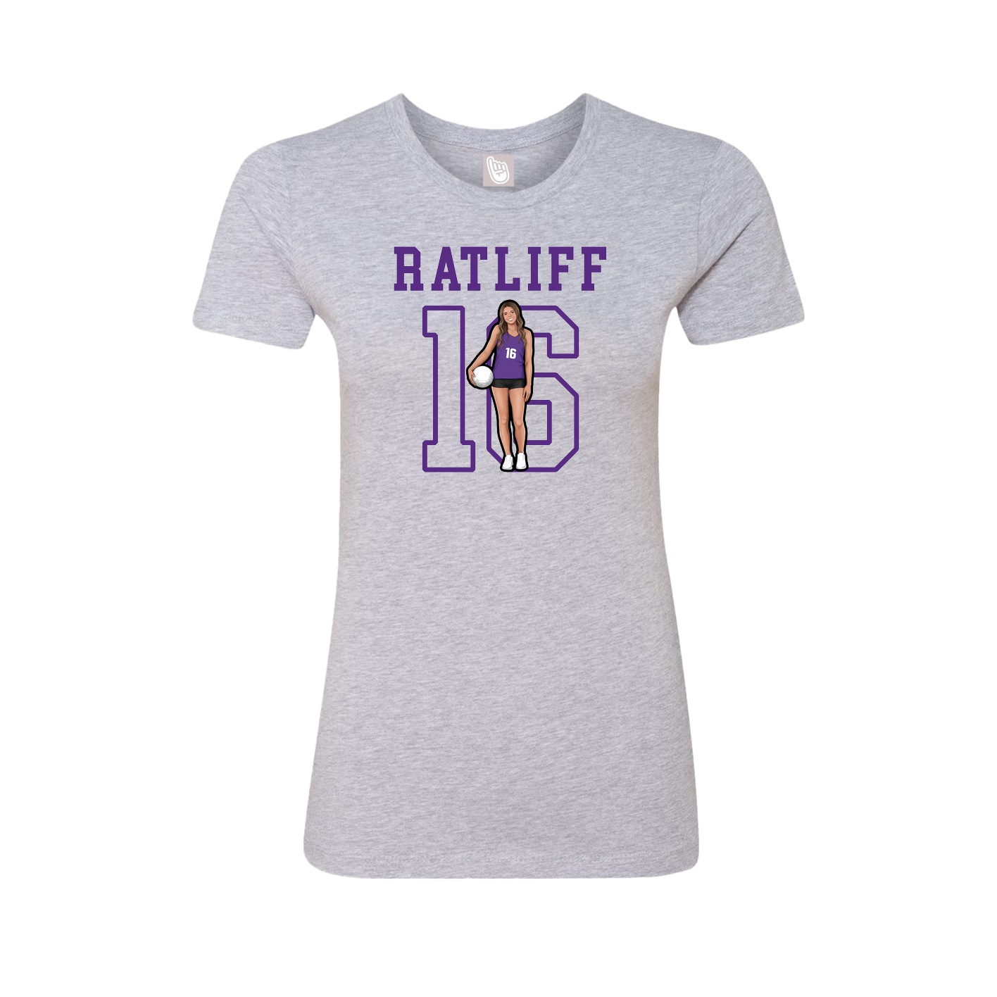 Fitted Women's Tee — Shirsey in Grey
