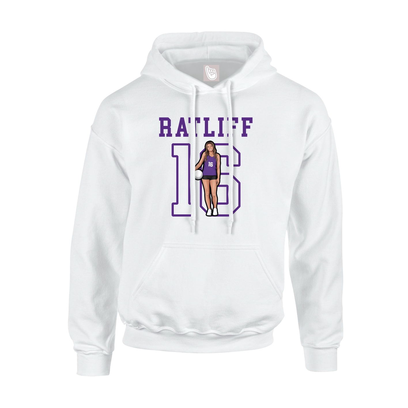 Hoodie — Shirsey in White