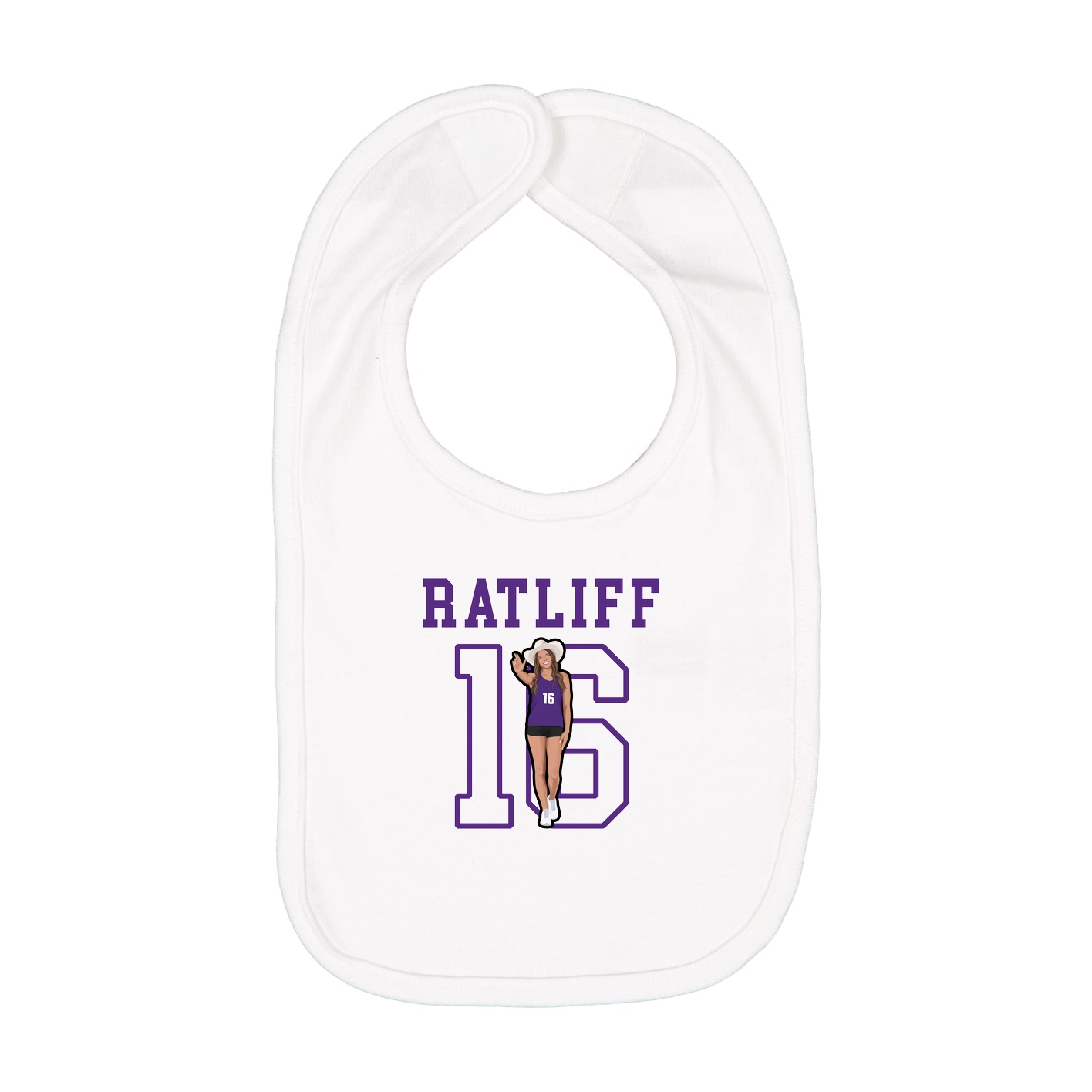 Infant Bib — Shirsey in White