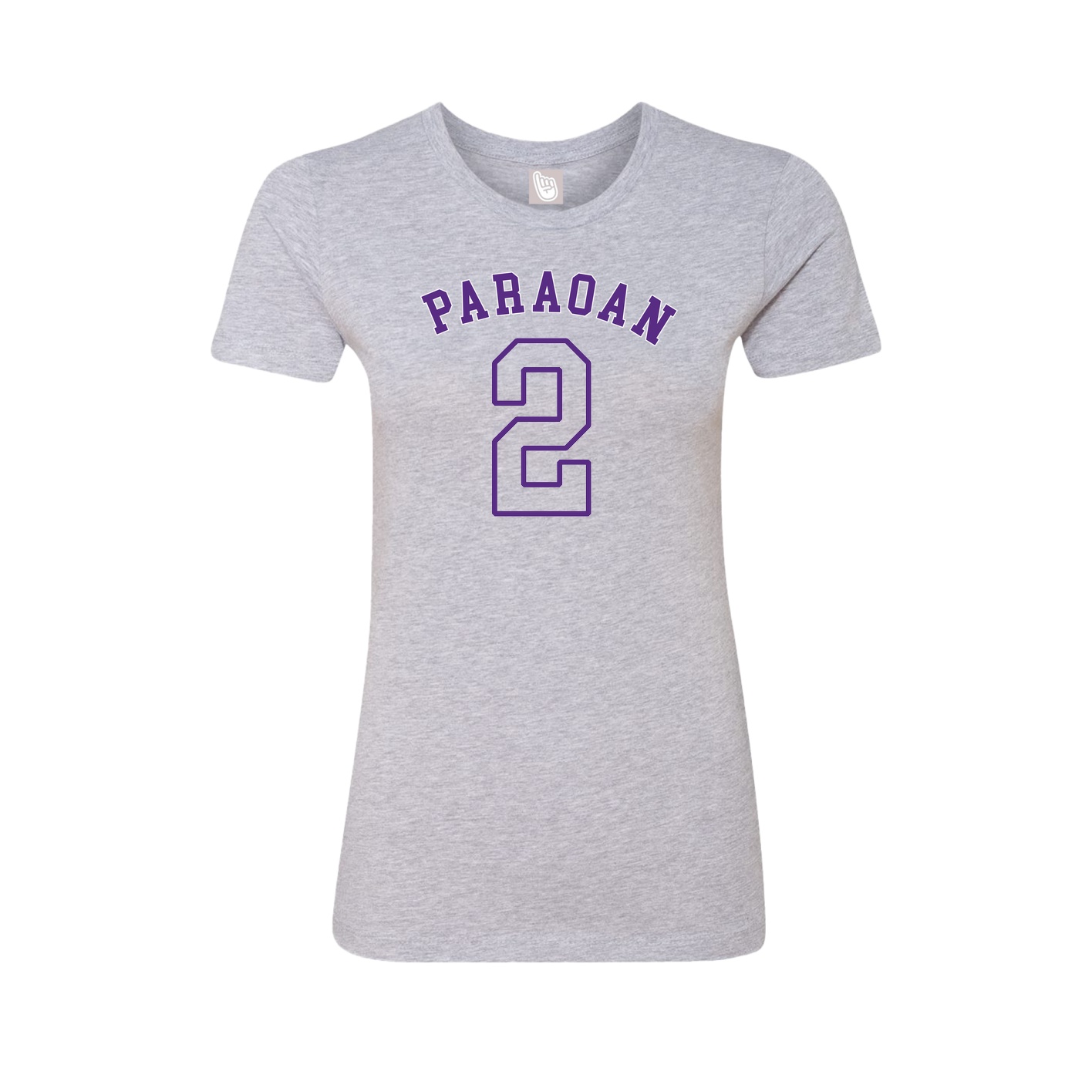 Fitted Women's Tee — Shirsey Arch in Grey