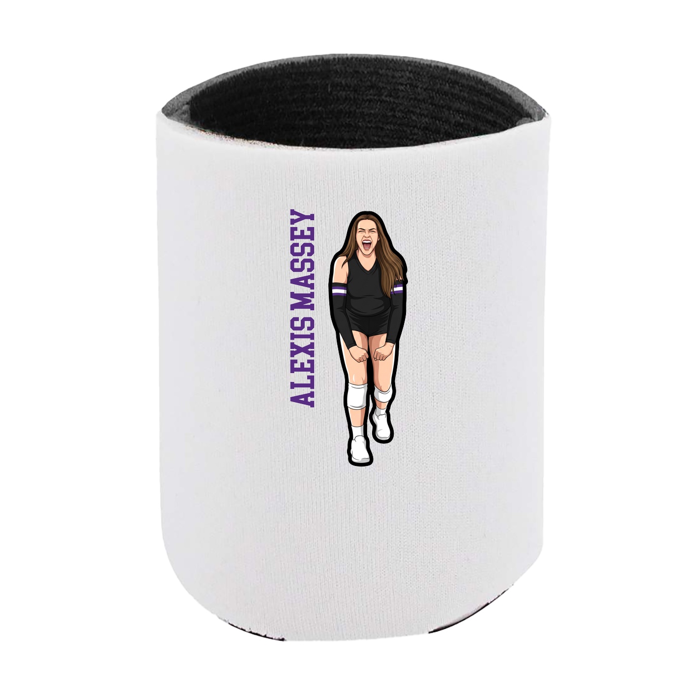 Can Holder — Name Vertical in White