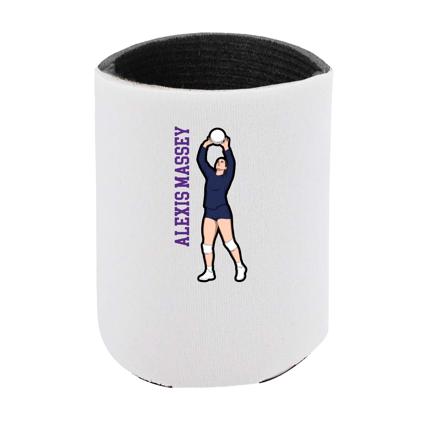Can Holder — Name Vertical in White