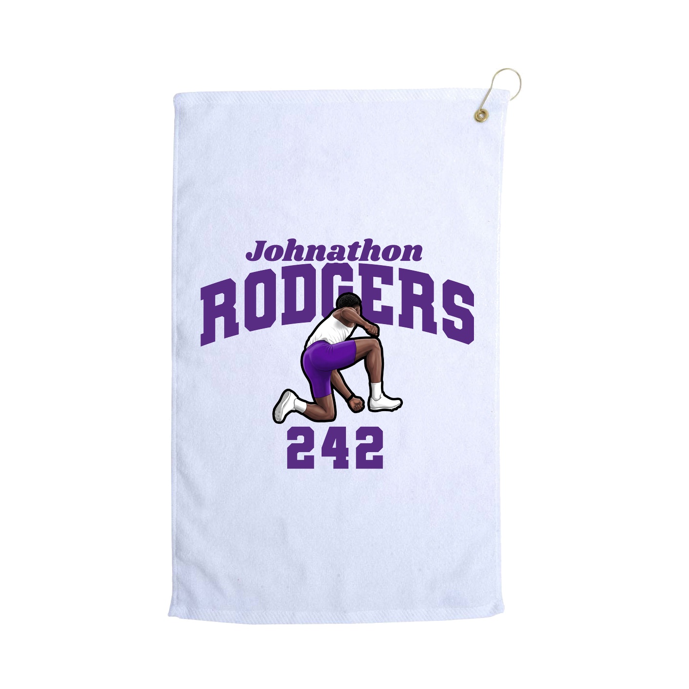 Golf Towel — Signature Arch in White