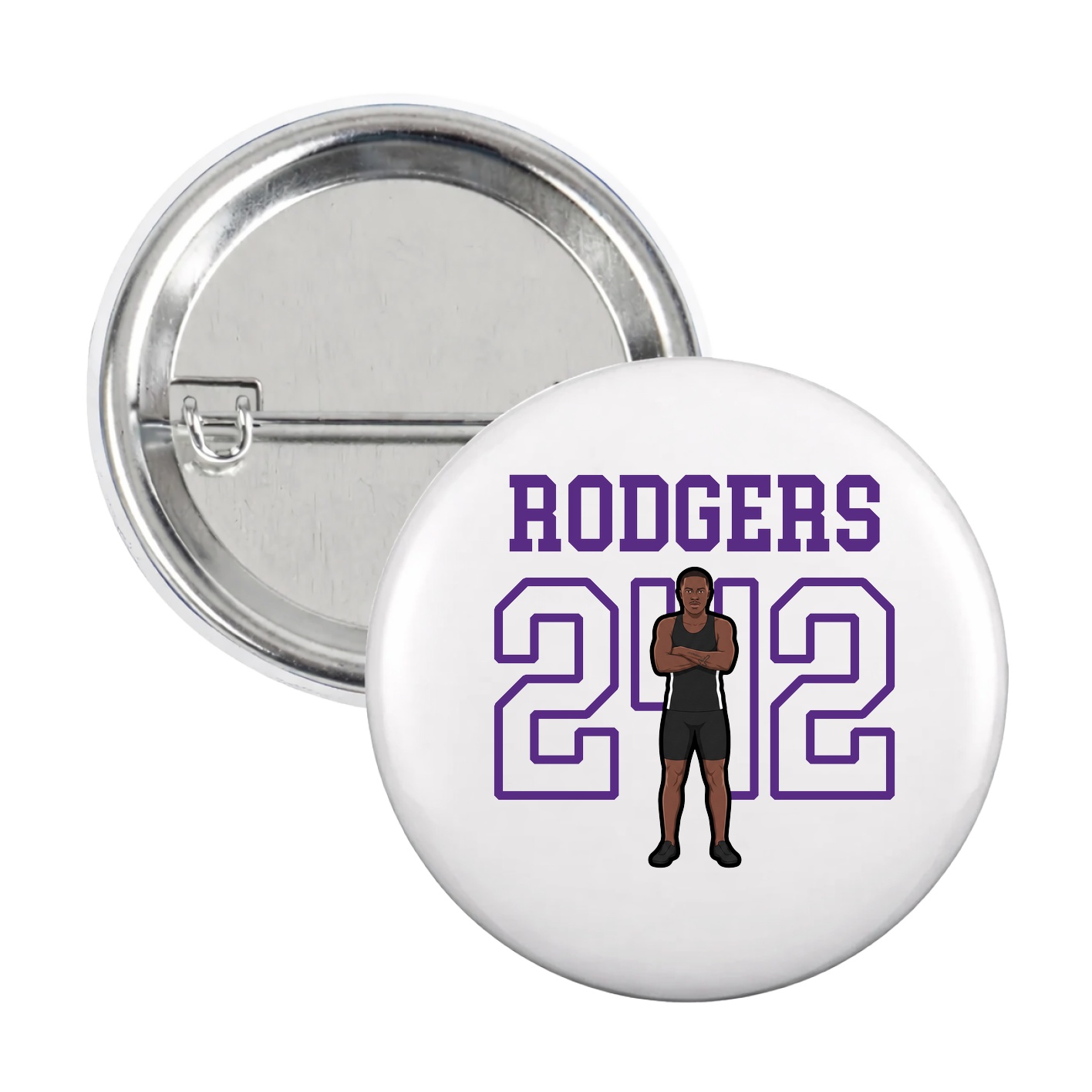 Game Day Button — Shirsey in White
