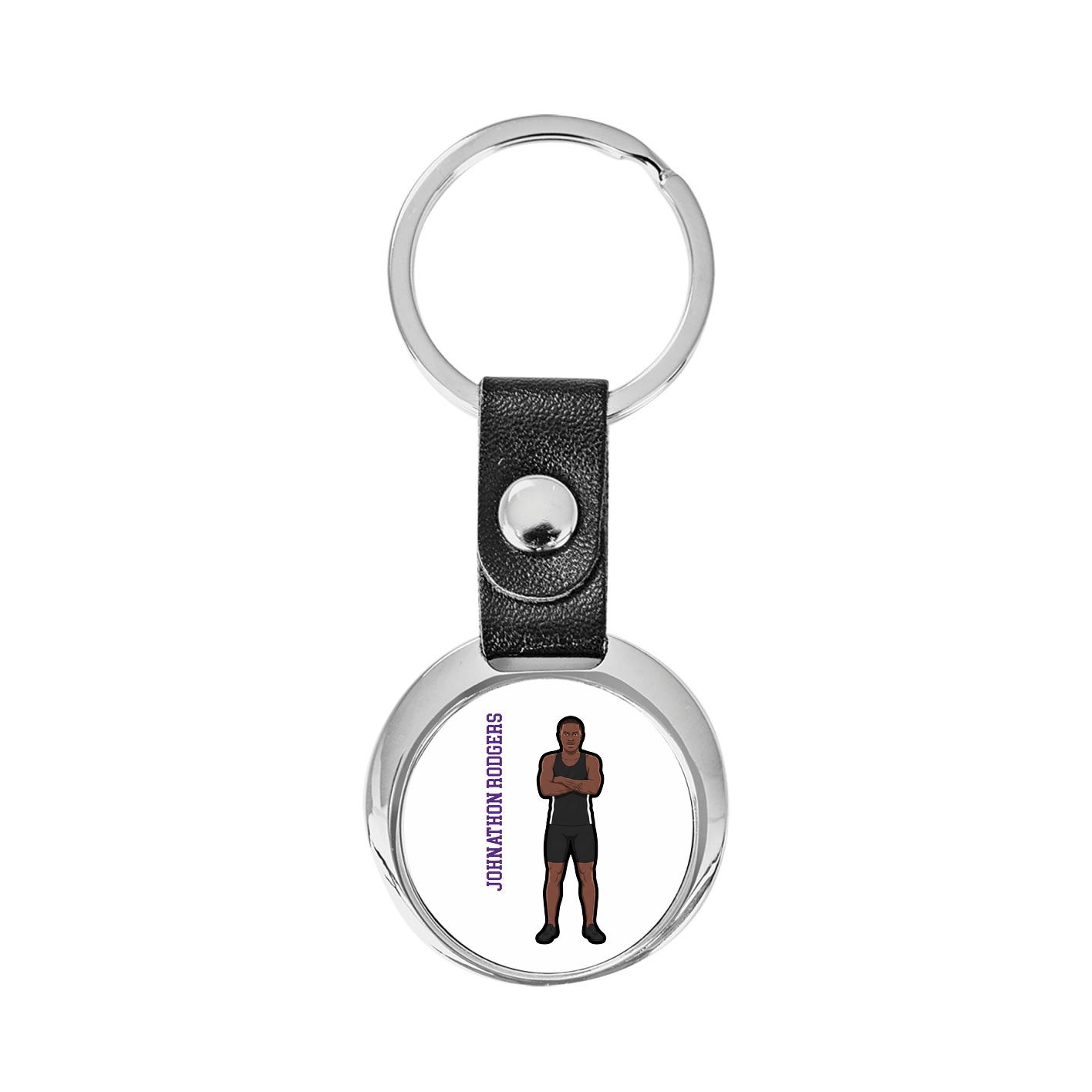 Key Chain — Name Vertical in Classic