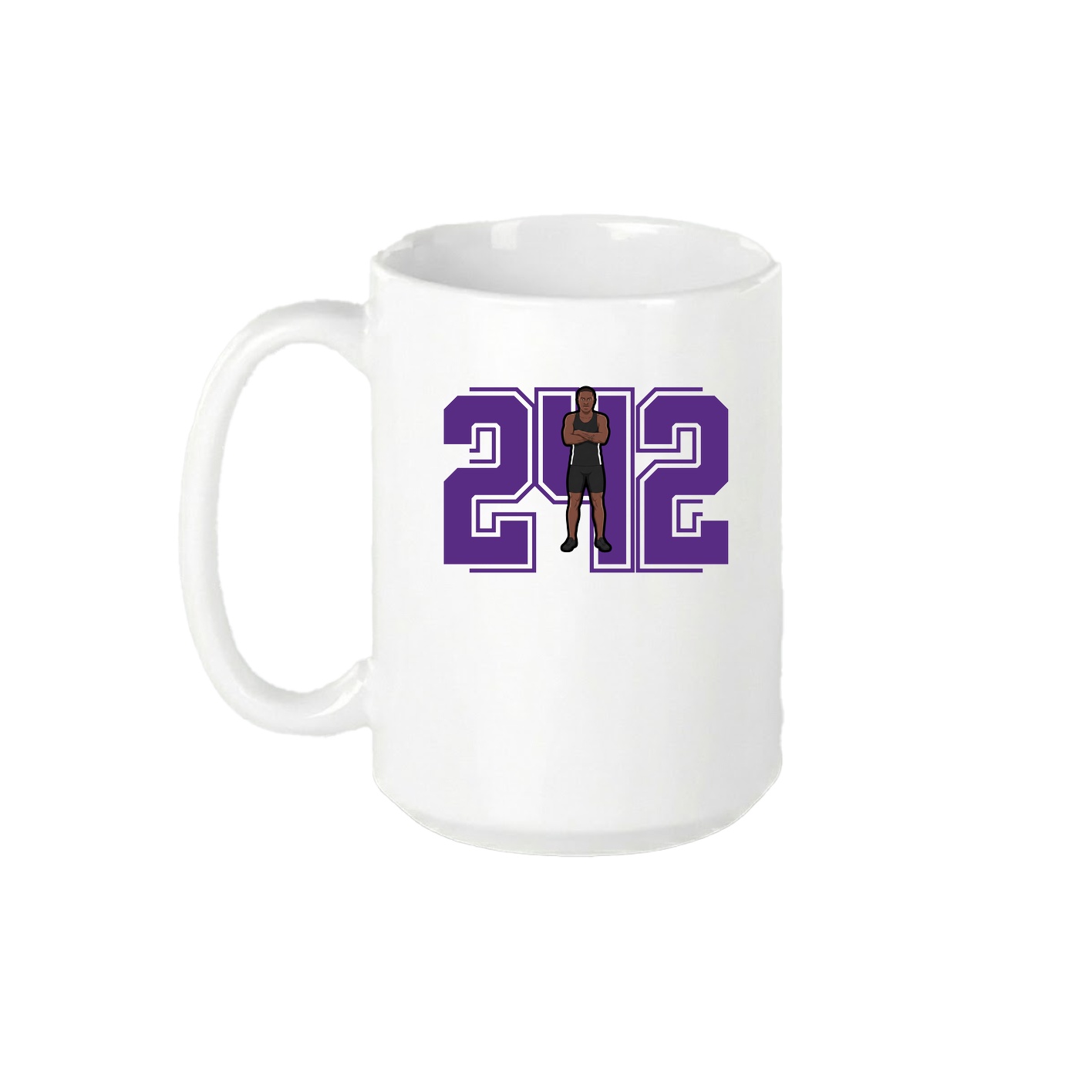 15oz Coffee Mug — Number in White