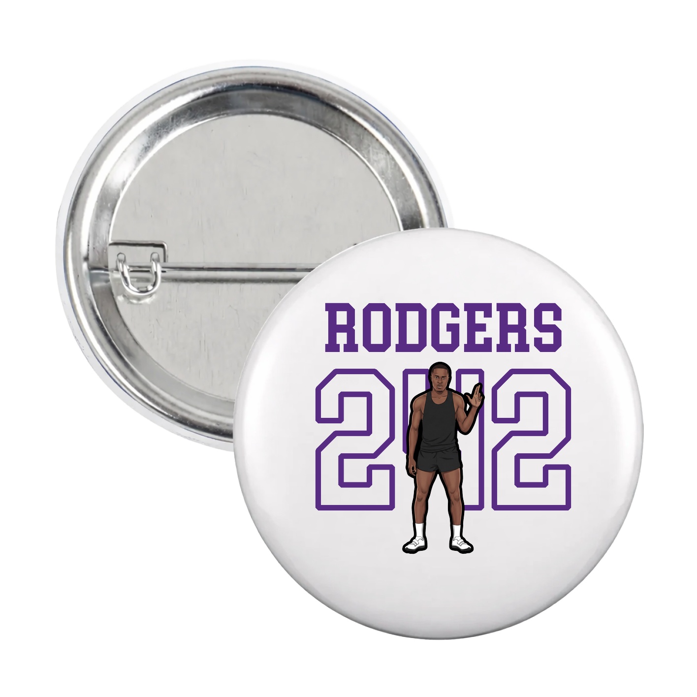 Game Day Button — Shirsey in White