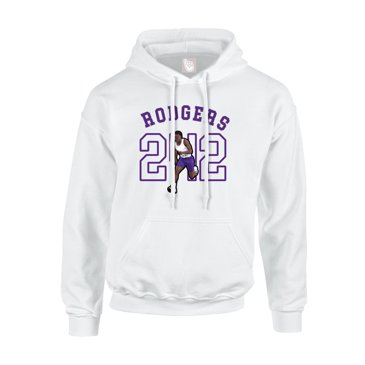Hoodie — Shirsey Arch in White