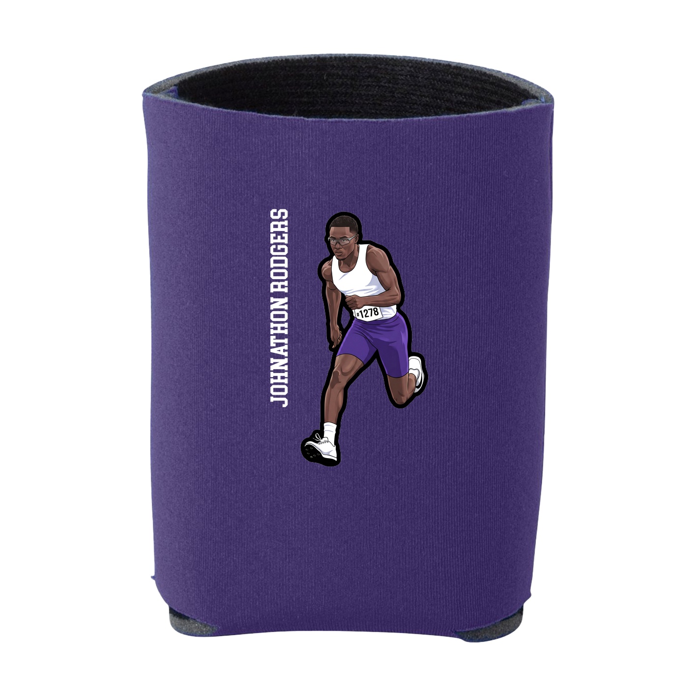 Can Holder — Name Vertical in Purple