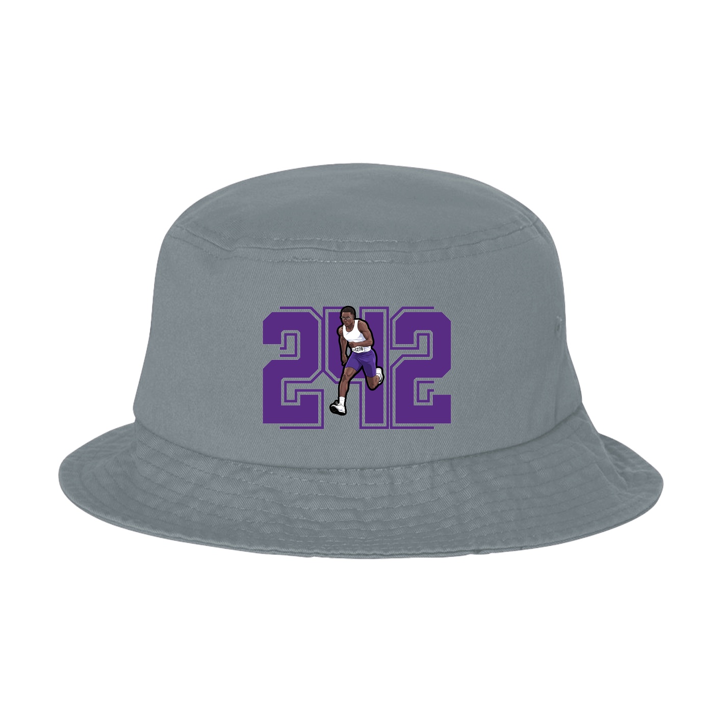 Bucket Cap — Number in Grey