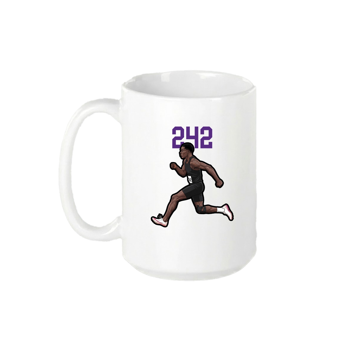 15oz Coffee Mug — Number Top in White