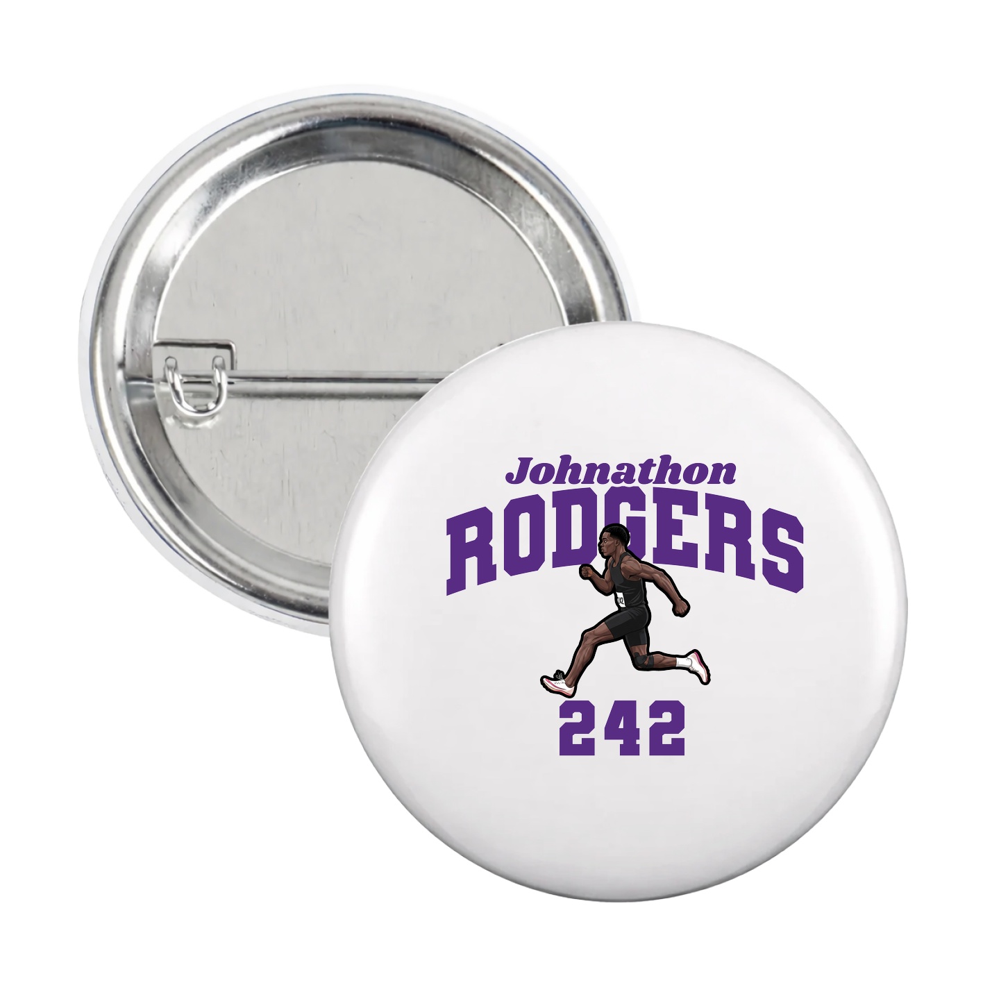 Game Day Button — Signature Arch in White