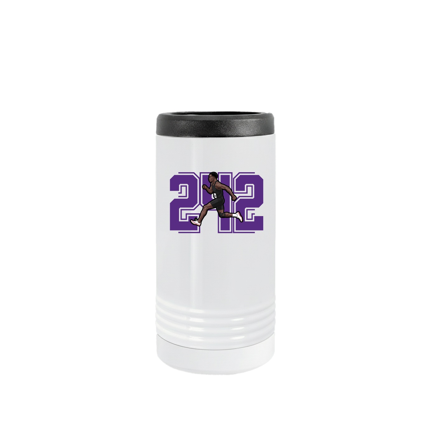 Slim Beverage Holder — Number in White