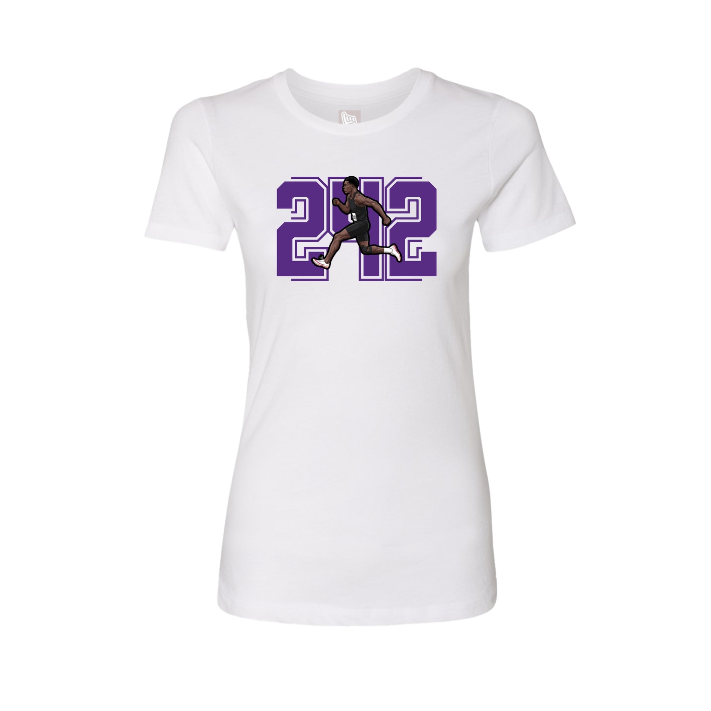 Womens Tee — Number in White