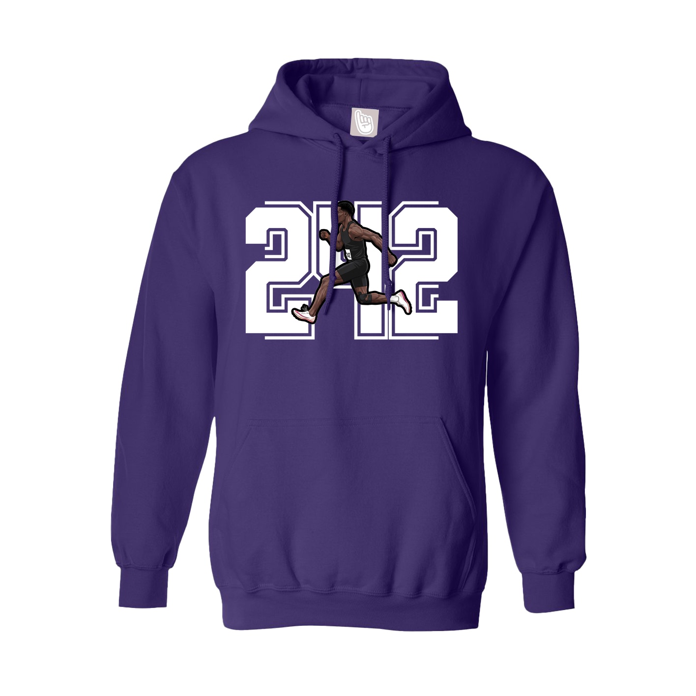 Hoodie — Number in Purple